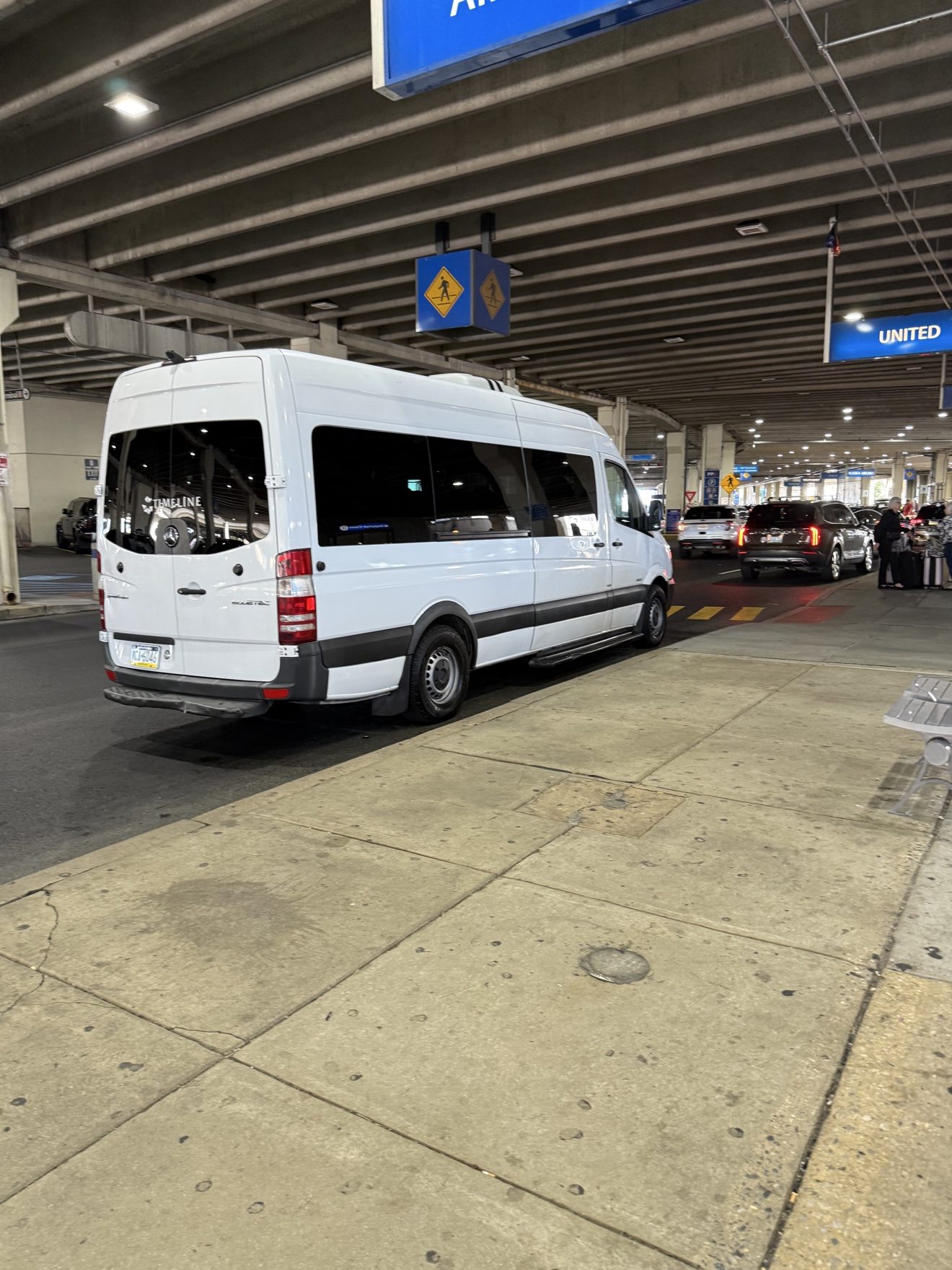 Mercedes-Benz Sprinter van at Philadelphia International Airport